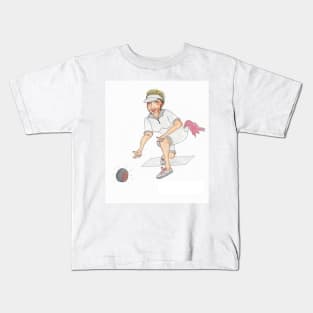 Lawn Bowls Lady Kids T-Shirt